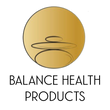 Gold logo. Round with balanced rocks in center